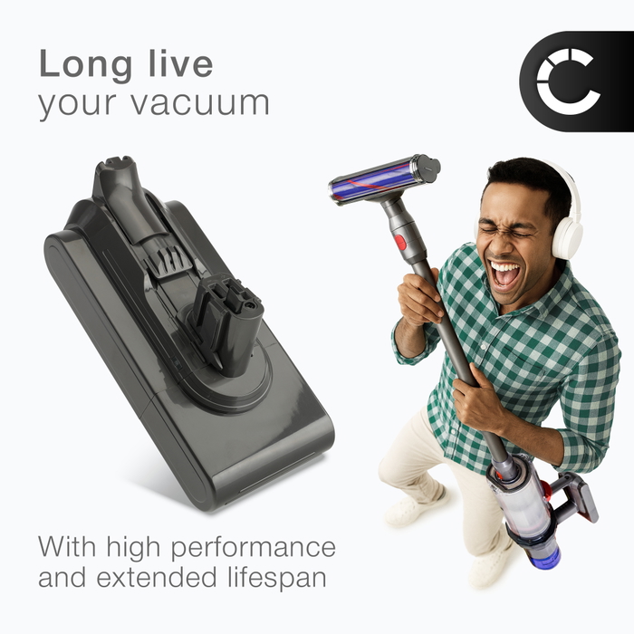 Batterie 3900 MAh V11 Click-in – Remplacement Dyson V11 SV15 / Outsize / Torque / Absolute / Detect