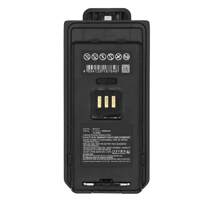 Battery for Hytera AP515, AP515LF, AP510 3.7V 4000mAh Lithium-Polymer from CELLONIC