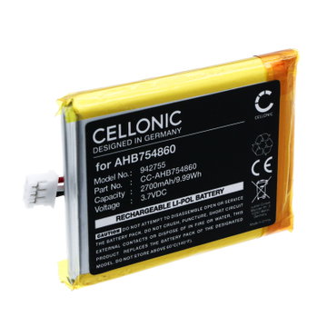 Battery for Divoom Ditoo Pro AHB754860 (2700mAh, 3.7V) from CELLONIC