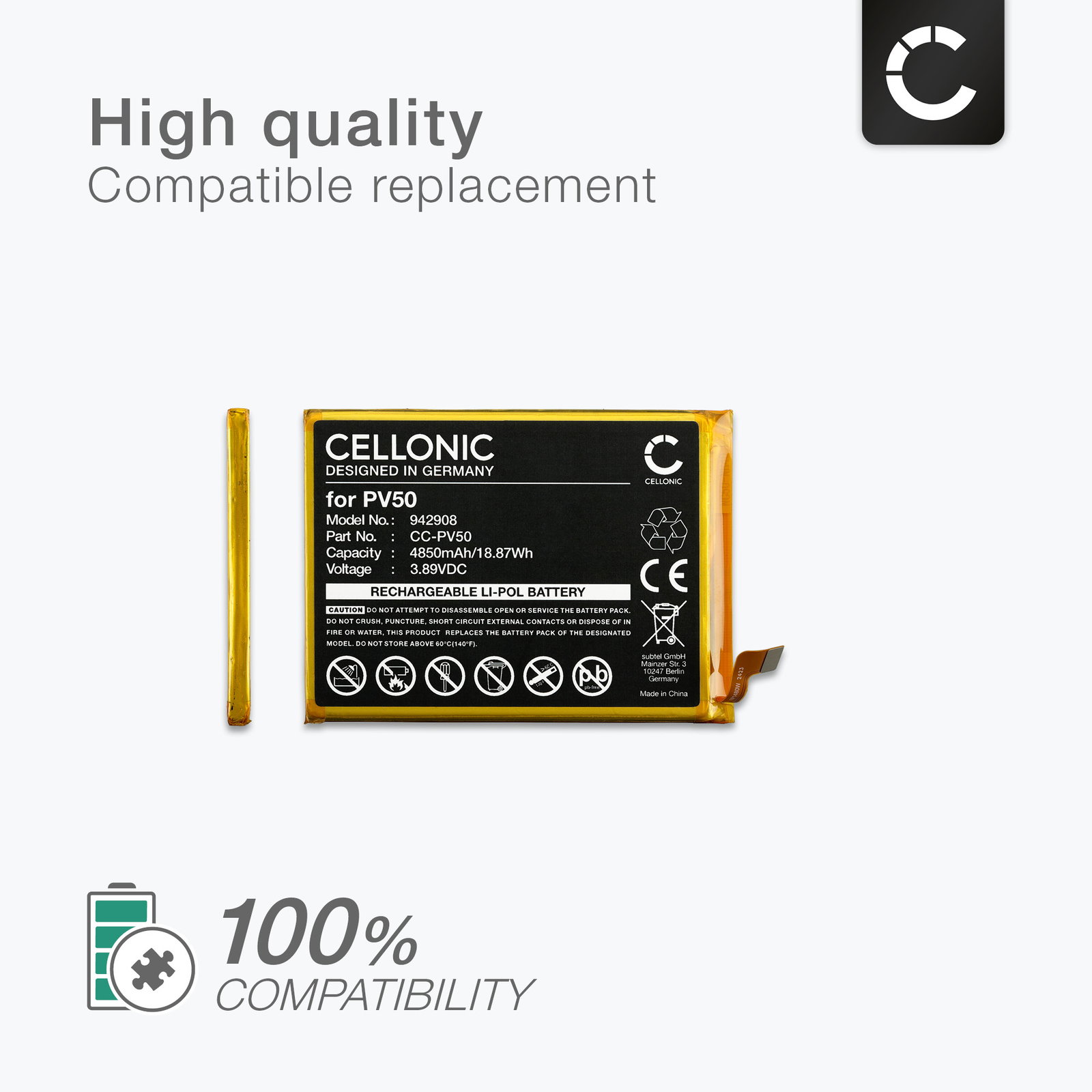 4850mAh
