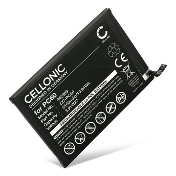 Battery for Motorola Moto G54, XT2343, PC60, SB18D89641 (5100mAh, 3.91V) by CELLONIC