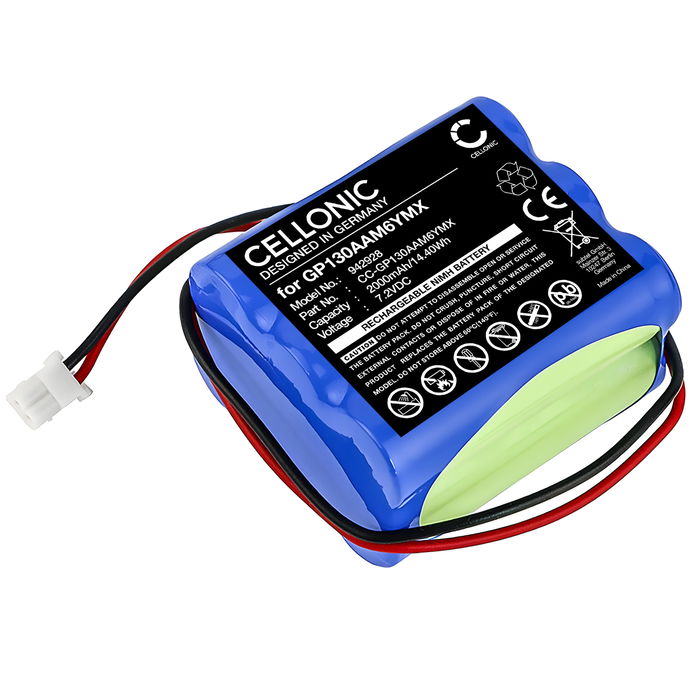 Battery for Visonic Powermax Plus Control Panel 0 9912 H, 0 9912 W 2000mAh from CELLONIC