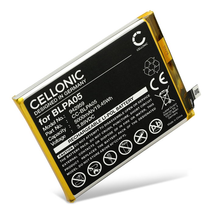 Battery for Oppo Reno10 5G, CPH2531 5000mAh from CELLONIC