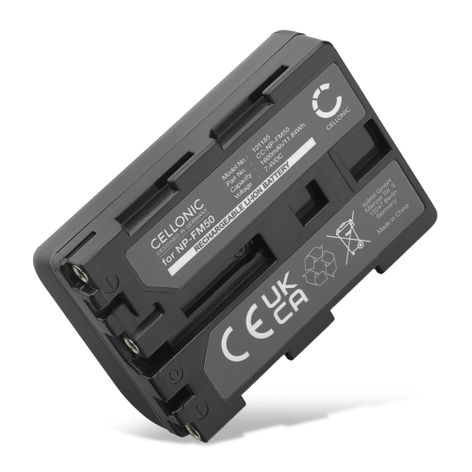 Battery for Sony Cyber-shot DSC-F828 F717 R1 S85 TRV118 SR1 GV-D1000, NPFM30 NP-FM50 NPQM71 NPQM91 NP-FM50 (1600mAh, 7.4V) from CELLONIC