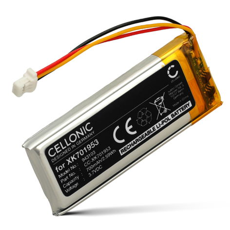 Battery for Sena SRL2 XK701953 (3-PIN) (700mAh, 3.7V) from CELLONIC