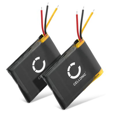 2x Battery for GoPro Wi-Fi Remote, ARMTE-001 YD362937P LiPo Model RC 2 (350mAh, 3.7V) from CELLONIC