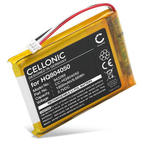 Battery for Babysense V43 HQ804050 (1800mAh, 3.7V) from CELLONIC