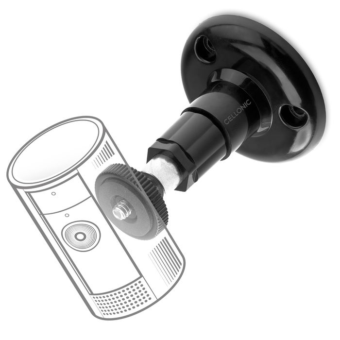 Camera wall mount with 1/4" thread for Arlo, Blink, Eufy, Reolink, Wyze, Zumimall – security camera mount for indoor and outdoor use