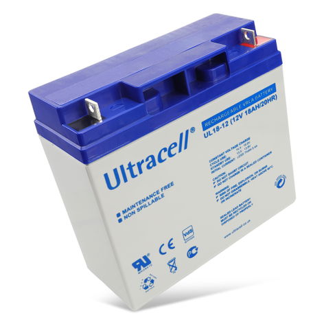 Lead-Acid Battery (6V, 7.8Wh, 1300mAh, UL1.3-6) from Ultracell