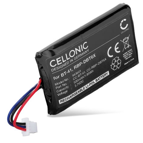 Battery for Datalogic Rida DBT6400 BT-41, RBP-DBT6X (500mAh, 3.7V) from CELLONIC