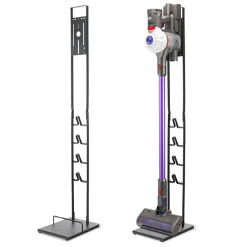CELLONIC Vertical Floor Stand for Dyson V15 V12 V11 V10 V8 V7 V6 – Heavy Steel Base, No Drilling, Holds 4+ Accessories, 1265mm Tower Organiser