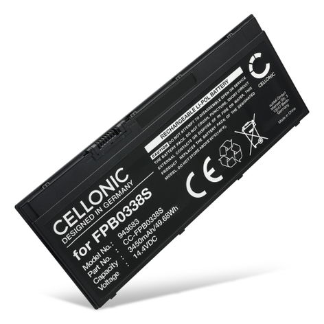 Battery for Fujitsu LIFEBOOK E5511, E5411, T937, U749, E4411 FPB0338S (3450mAh, 14.4V) from CELLONIC
