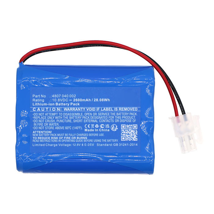 Battery for Becker 2447-3007-520, 2447-3031-01, 2447-3092, 9020569, Hazard Control 2447-3007-520, 2447-3031-01 (2600mAh, 10.8V) from CELLONIC