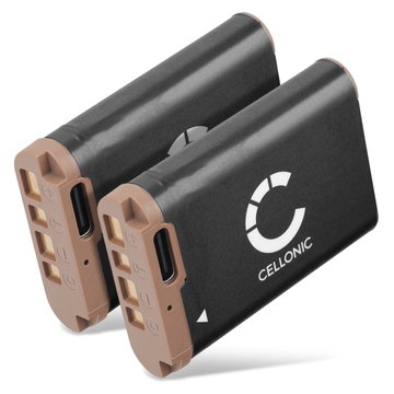2x Battery for Sony Cyber-shot DSC-RX100, DSC-RX100M3 (RX100 III), NP-BX1 (1120mAh, 3.6V) from CELLONIC