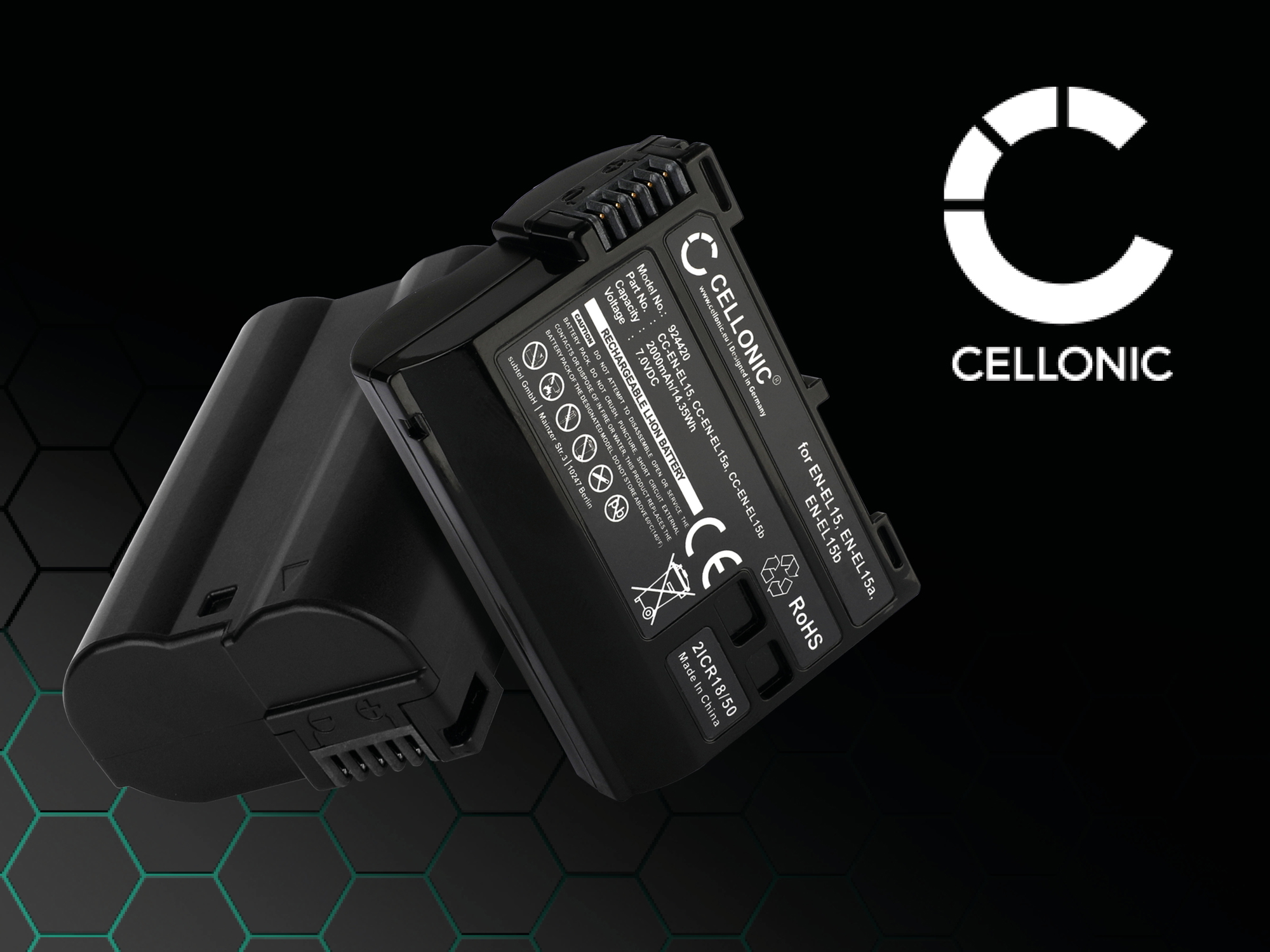 Alimentatore Andoer EH-5 Plus Con Finto Batteria Per Nikon D7000 D7100 D7200 D7500 D500 D610 D750 D800 D810 D850